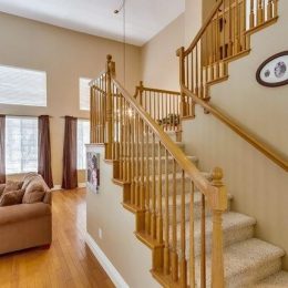 Stairs with Carpet and Wood