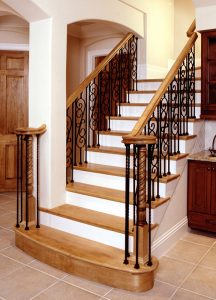 Stairs with Iron railing