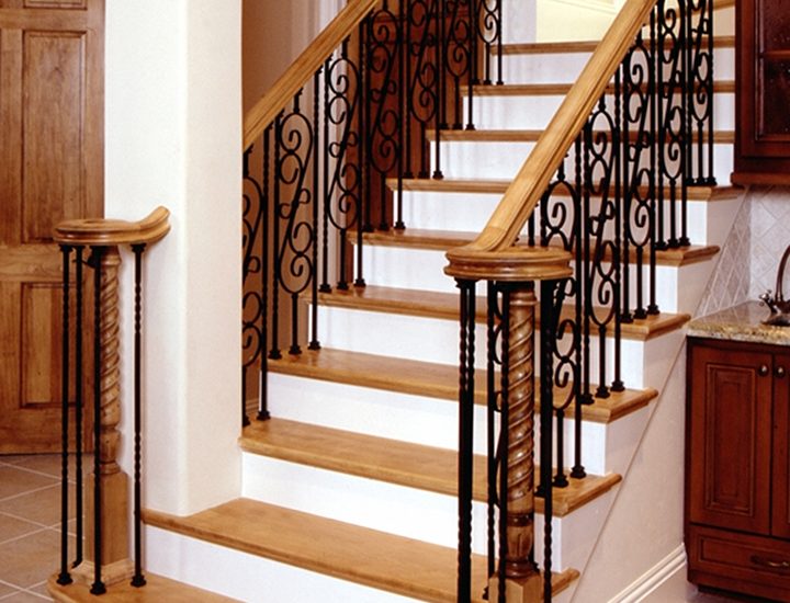 Stairs with Iron railing