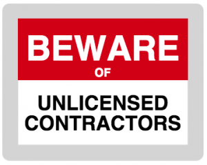 Unlicensed Contractor