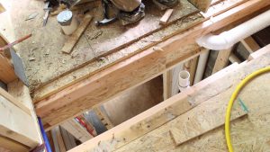 Curbless Shower Wood Floor Framing
