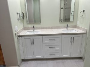 Double Vanity with Square Sinks