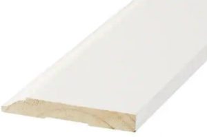 Finger Joint Baseboards in the Bathroom