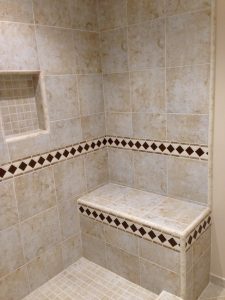 Tiled Niche in the Shower