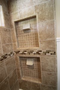 Double Tiled Shower Niches