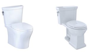 Skirted and Non-Skirted Toilets
