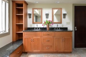 Bathroom Cabinet Color - Stained Bathroom Cabinet